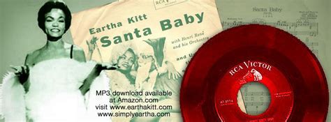 Eartha Kitt Santa Baby https://www.facebook.com/TheEarthaKitt/photos ...