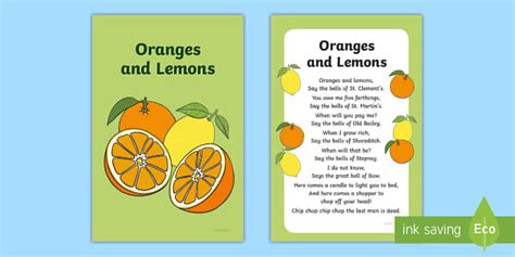 Oranges and Lemons Nursery Rhyme IKEA Tolsby/Fiestad Frame