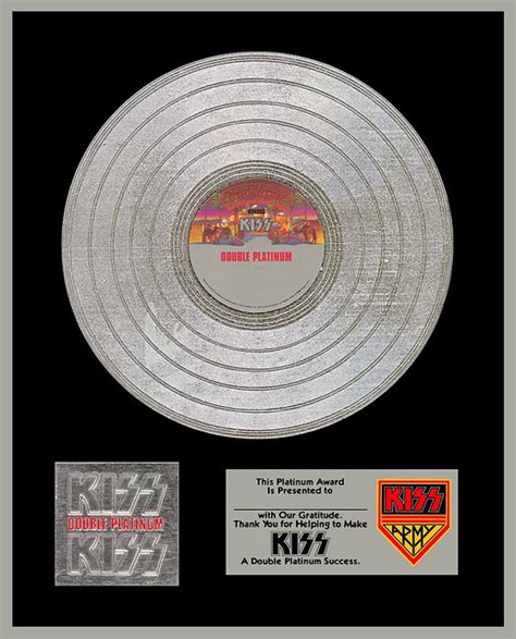 Kiss “Double Platinum” – 1978 – RIAA Platinum Floater