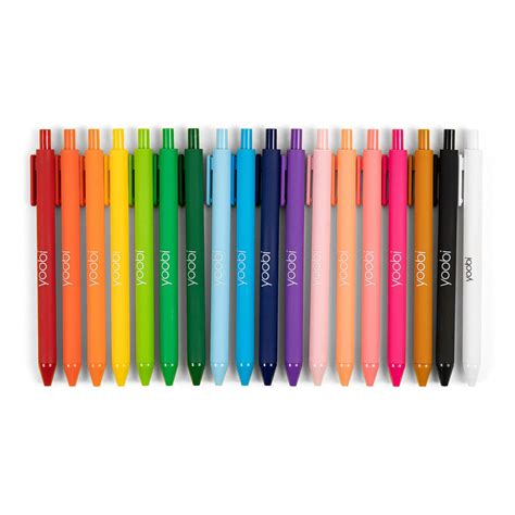 Yoobi Retractable Gel Pens, 18 Pack