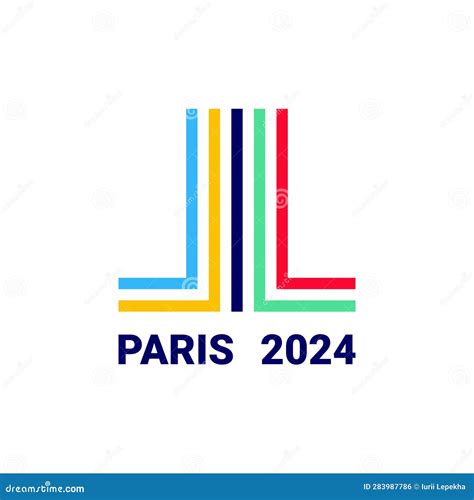 Paris 2024 Olympics. Logo for the Olympics. Vector Illustration ...