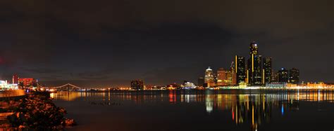 🔥 Download Detroit Skyline Wallpaper At Night By by @pedroh40 | Detroit ...