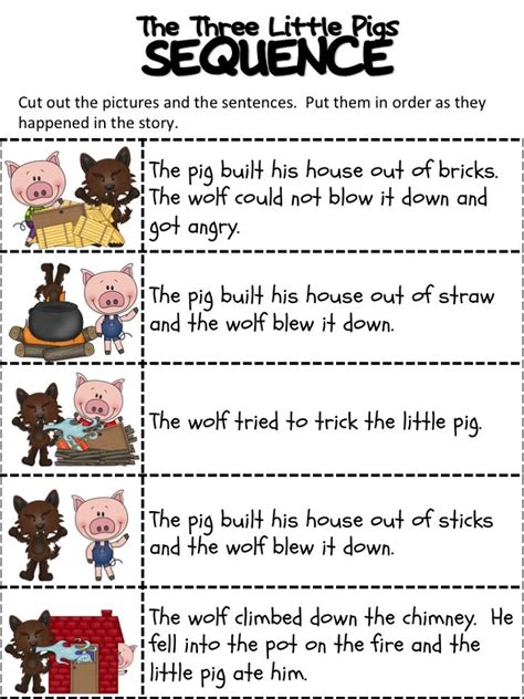 Printable Three Little Pigs Story