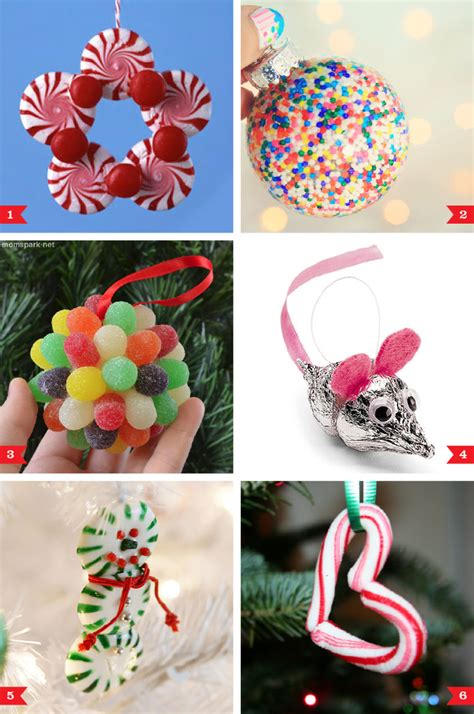 DIY Christmas ornaments made from candy - Chickabug