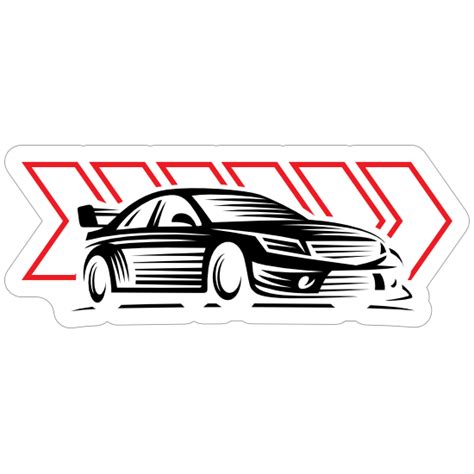 Arrow Racing Car Sticker - Fast Shipping & No Minimums