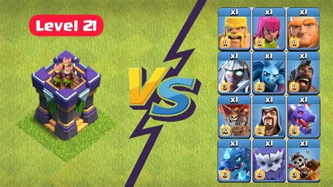 Max Archer Tower vs All Troops | Clash of Clans - YouTube