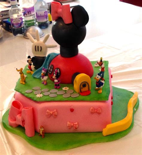 Minnie Mouse Clubhouse Cake For My Youngests 2Nd Birthday I Had Wanted ...