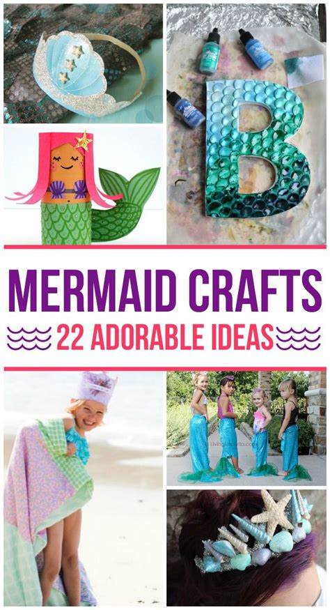 22 Adorable Mermaid Crafts for Kids | Mermaid crafts, Mermaid diy ...