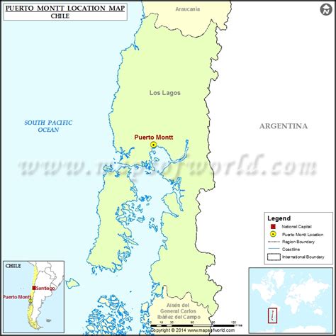 Where is Puerto Montt| Location of Puerto Montt in Chile Map