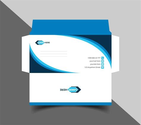 Corporate envelope template or envelope design 24262608 Vector Art at ...