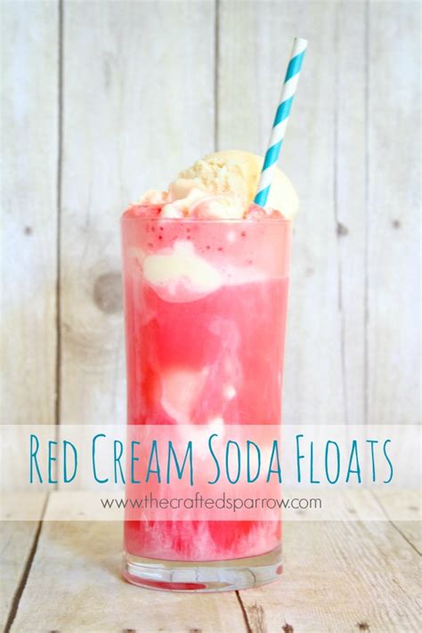 Red Cream Soda Floats