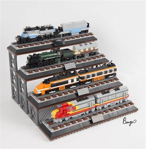 miniature train collection | Lego trains, Lego modular, Lego machines