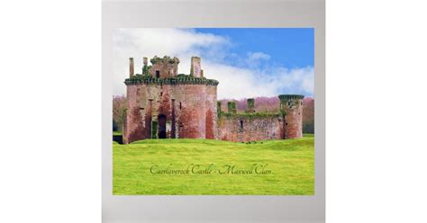 Scottish Maxwell Clan's Caerlaverock Castle Poster | Zazzle