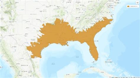 American Alligator Habitat Map