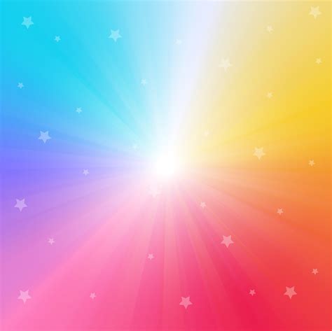 rainbow gradient background with bright rays and sparkling stars 672981 ...