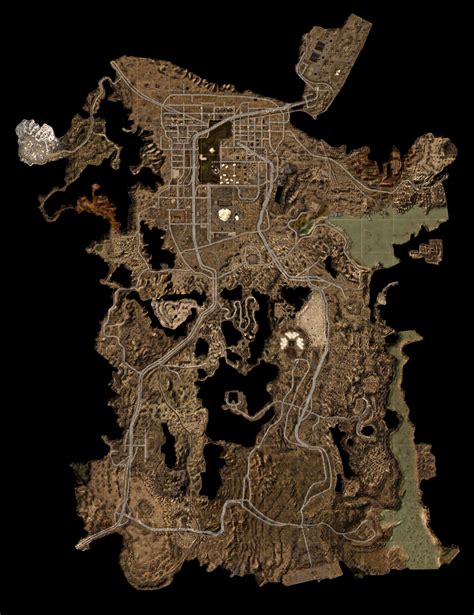 Version 2 of the most accurate map of New Vegas' Open world : fnv