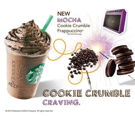 Starbuck's Mocha Cookie Crumble Frappuccino! Sooo good, even the light ...