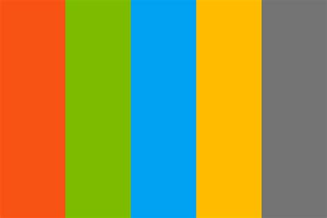 Microsoft Edge Logo Color Palette