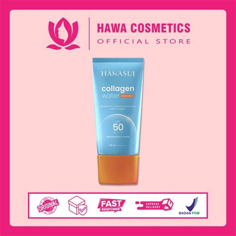 Jual Hanasui Collagen Water Sunscreen SPF 50 PA +++ Hanasui Sunscreen ...