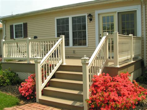 Lowe\'S Vinyl Porch Railing / We replaced old wrought iron railing with ...