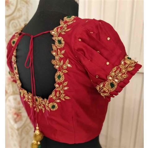 Stunning Aari Work Blouse Designs 2020 For Silk Sarees!