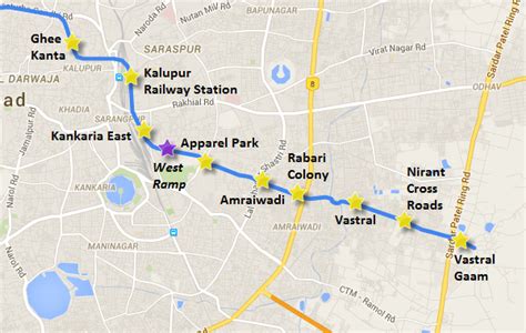 AhmedabadMetroMap | The Metro Rail Guy