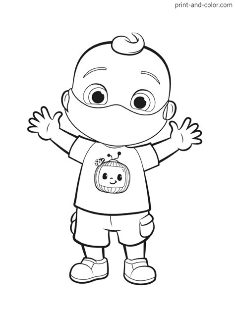 Cartoon Printable Cocomelon Coloring Pages Hd Coloring Pages For Kids ...