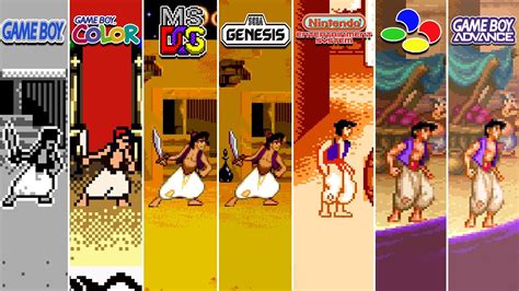 Disney's Aladdin (1993) GB vs GBC vs DOS vs MD vs NES vs SNES vs GBA ...