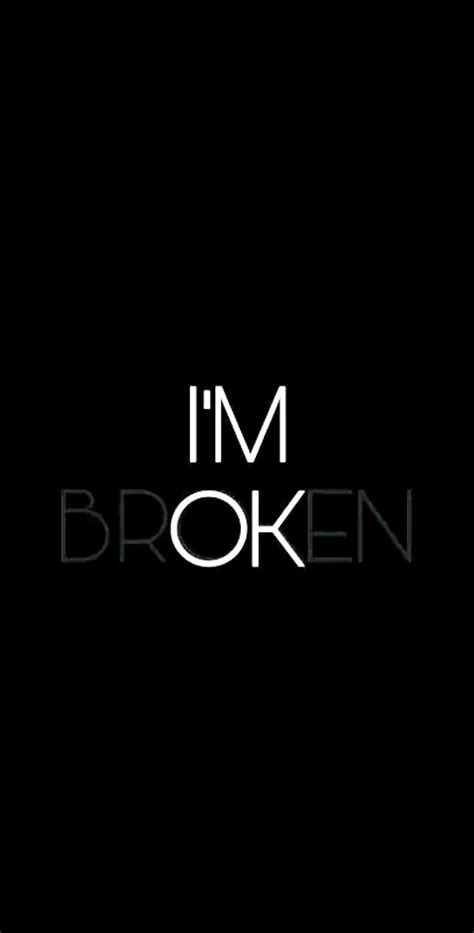 I am brOKen, black, sad, HD phone wallpaper | Peakpx