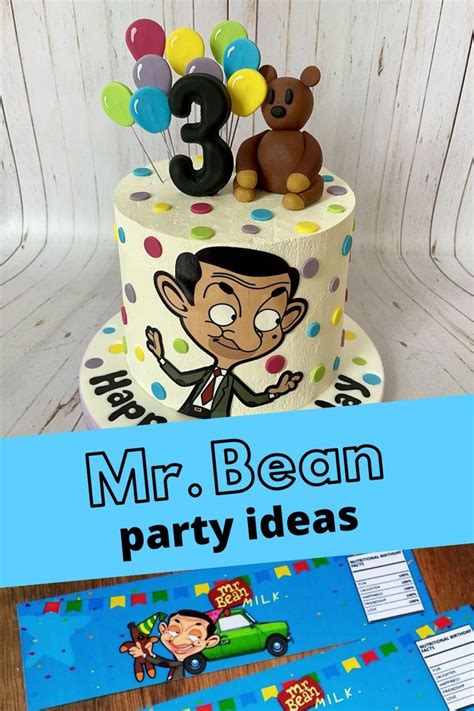 Mr Bean party ideas in 2022 | Mr bean birthday, Mr bean, Polka dot cakes