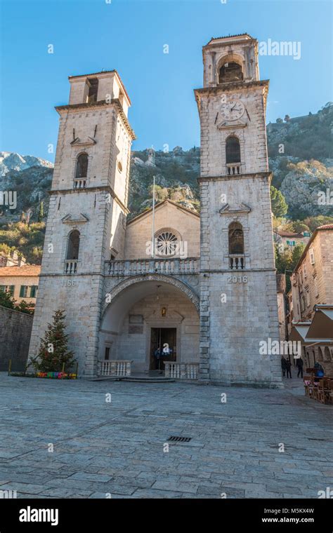 The Facade of Kotor Cathedral in Montenegro Stock Photo - Alamy