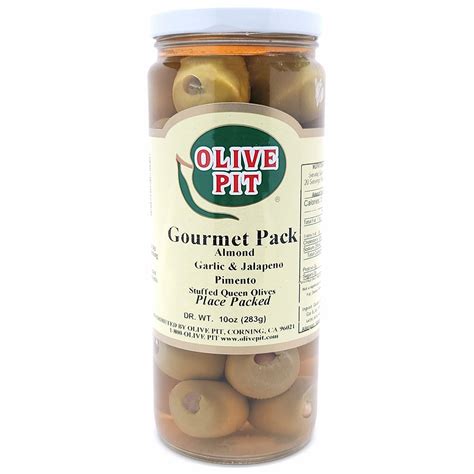 Olive Pit Gourmet Stuffed Placed Pack Olives