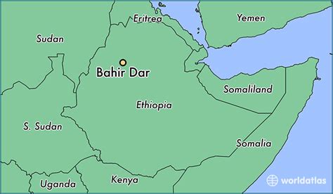 Where is Bahir Dar, Ethiopia? / Bahir Dar, Amhara Map - WorldAtlas.com