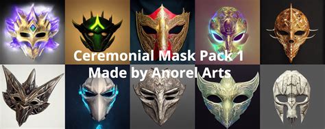 Ceremonial Mask Pack 1 by AnorelArts