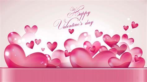 Download Pink Gradient Hearts Greeting Valentine Background ...