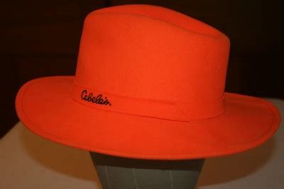 NEW LITE WOOL FELT CABELA'S HUNTER ORANGE HAT PACKABLE | eBay