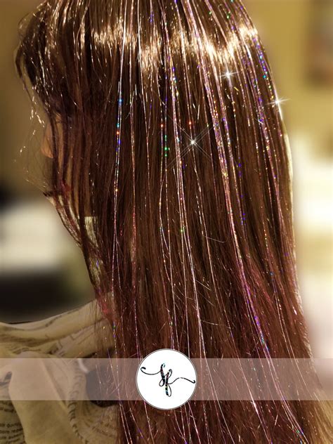 40" Sparkling Hair Tinsel, 100 Strands - Mauve Mist | Splash of Fantasy