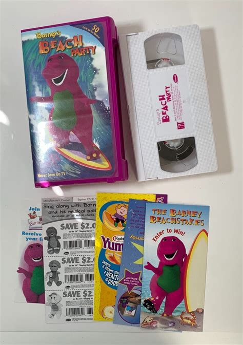 Barney’s Beach Party VHS 2001 In Clamshell Case Never Seen On TV ...