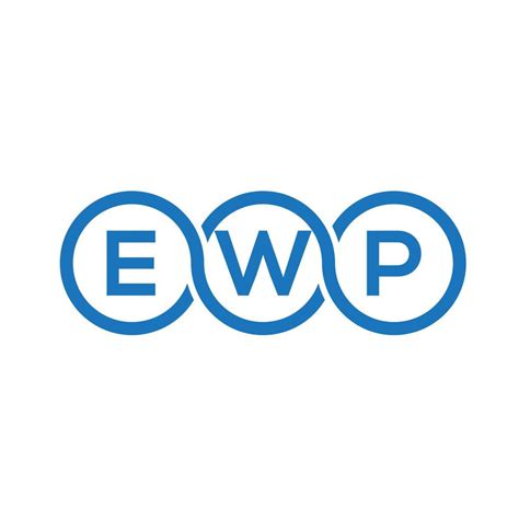 EWP letter logo design on black background. EWP creative initials ...