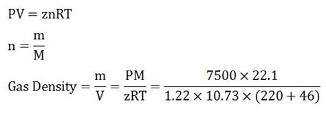 Gas density calculator - CeiranAhsun