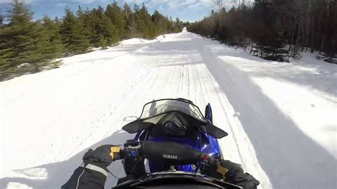 Aroostook County Maine Snowmobiling - Trail 73 Eagle Lake towards St ...