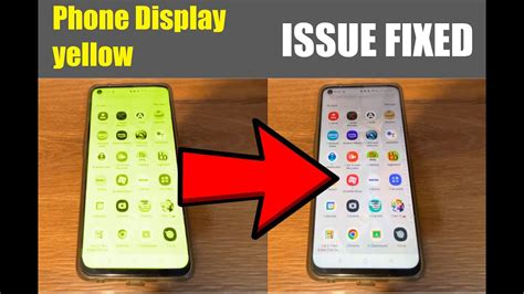 Phone Display Yellow Screen Issue Fixed - YouTube