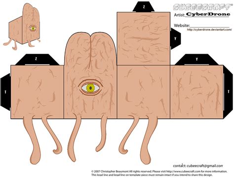 Cubee - Dalek Mutant 'v1' by CyberDrone on DeviantArt