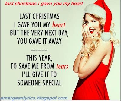 last christmas i gave you my heart