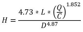 Hazen-Williams equation - WeBBusterZ Engineering