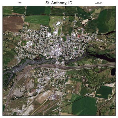 Aerial Photography Map of St Anthony, ID Idaho