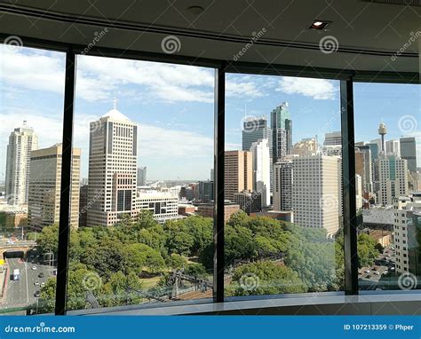 Sydney City View through Windows Stock Image - Image of view, windows ...