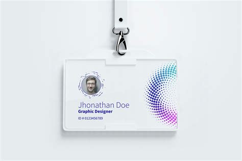 Horizontal Id card mockup 01 – Original Mockups