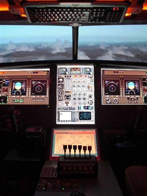 Flight simulators, DIY, pilots, airplanes | Flight simulator cockpit ...