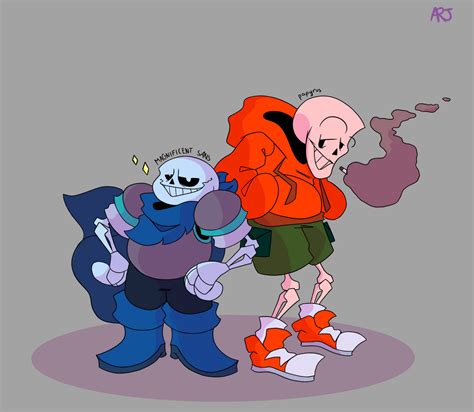 [Underswap/Canonswap] sans and papyrus by arj467 on DeviantArt